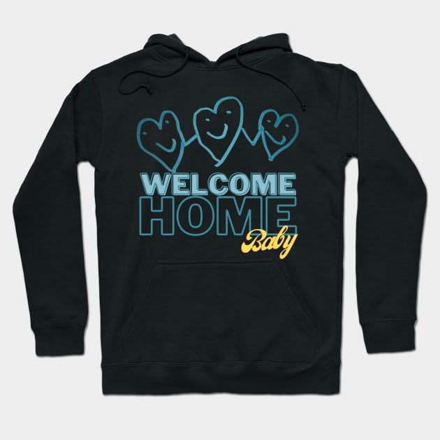 Welcome Home Baby Hoodie by FehuMarcinArt